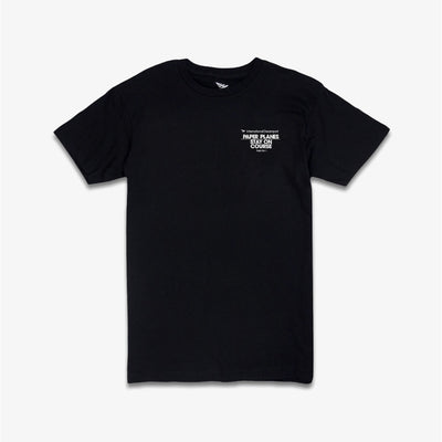 Paper Planes Stay On Course T-shirt Black