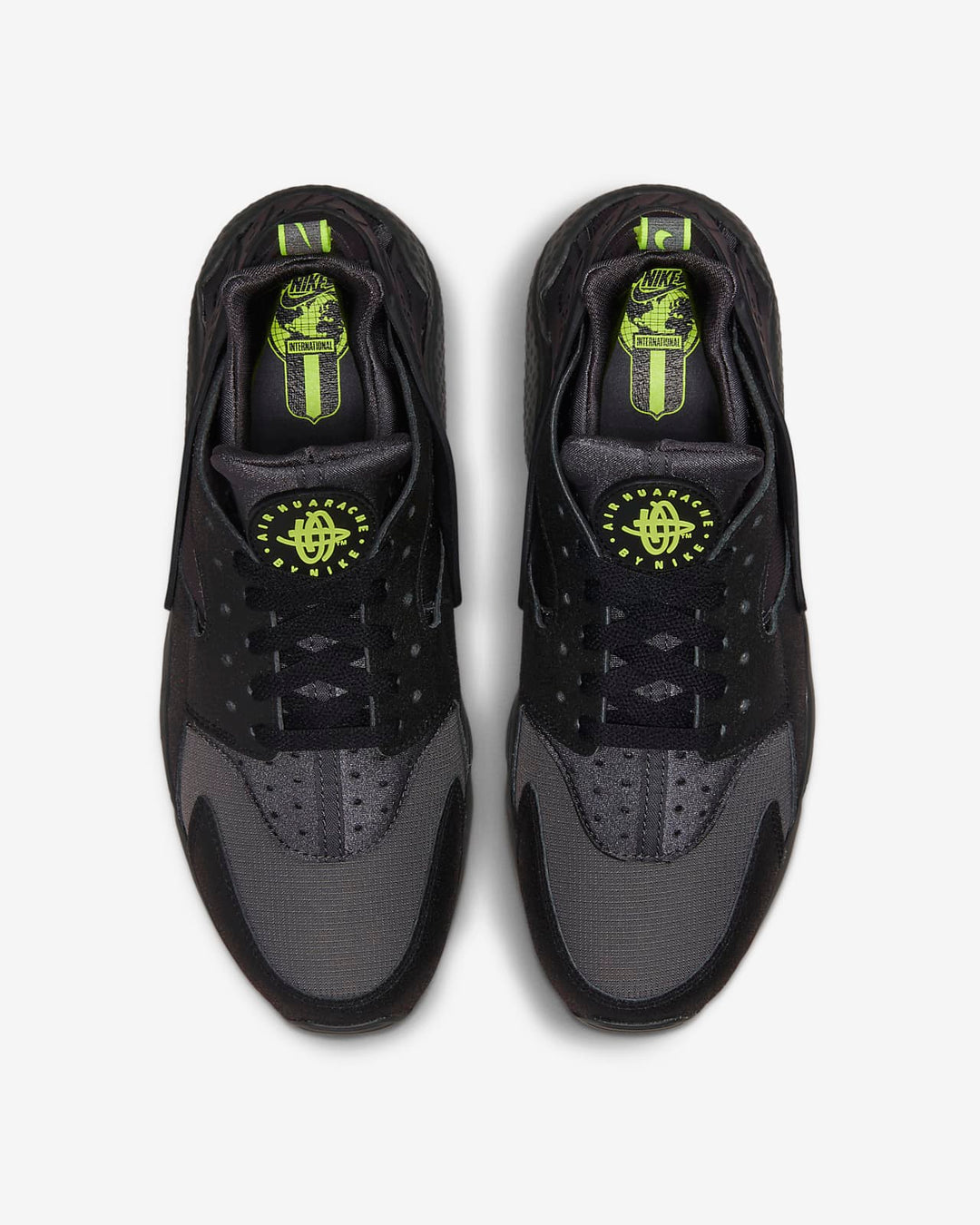 Nike Huarache Run GS Iron Grey Black Volt DZ5632-001  display picture 3