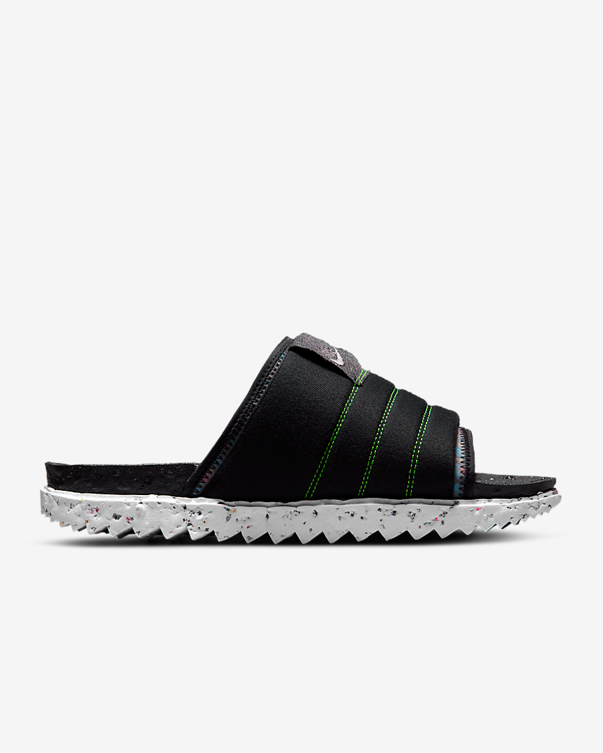 Nike Asuna Crater Slides Black Green Grey White DJ4629-002 Mens Size 8 NIKE Asuna Crater Slide  main image 2