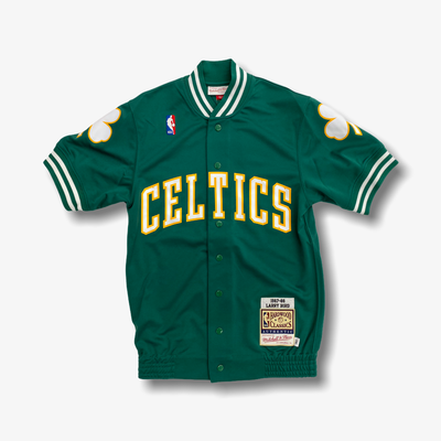 Mitchell & Ness NBA Authentic Shooting Shirt Celtics 87 Larry Bird Green
