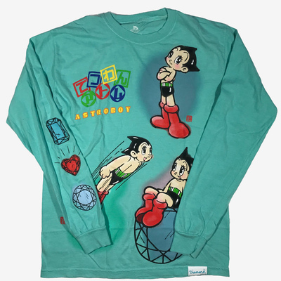 Diamond Supply x Astro Boy Cosmic Ranger L/S Tee Diamond Blue