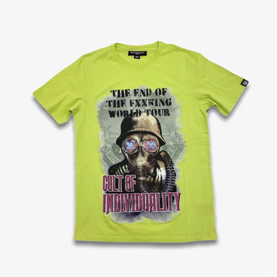 Cult of Individuality Gas Mask Short Sleeve T-shirt Safety Green