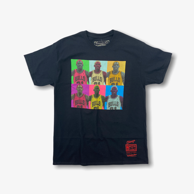 Mitchell & Ness NBA Bulls Pop Art Dennis Rodman T-shirt Black