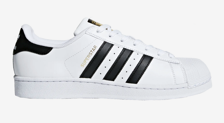 Adidas Superstar White Black Gold C77124