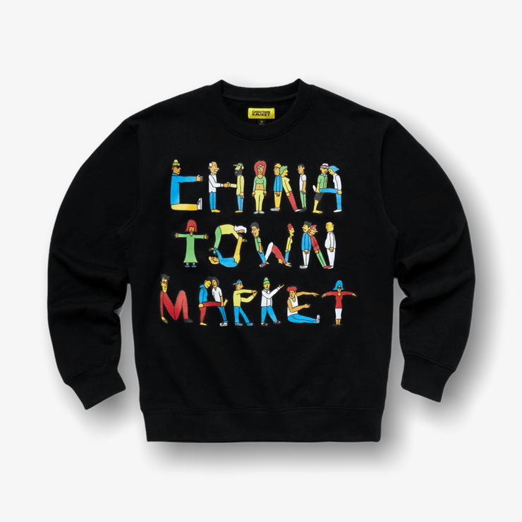 Chinatown Market City Aerobics Crewneck Black
