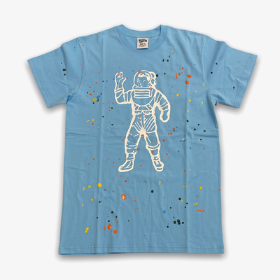 BBC BB Astro Spattered SS T-shirt Knit Sky Blue