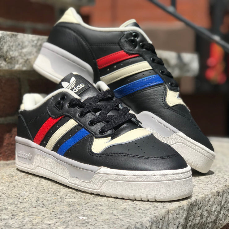 Adidas Rivalry Low Black White Red Blue EF1605
