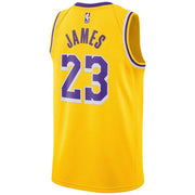 Nike NBA Swingman Jersey Lakers LeBron James Icon Edition AA7099-741