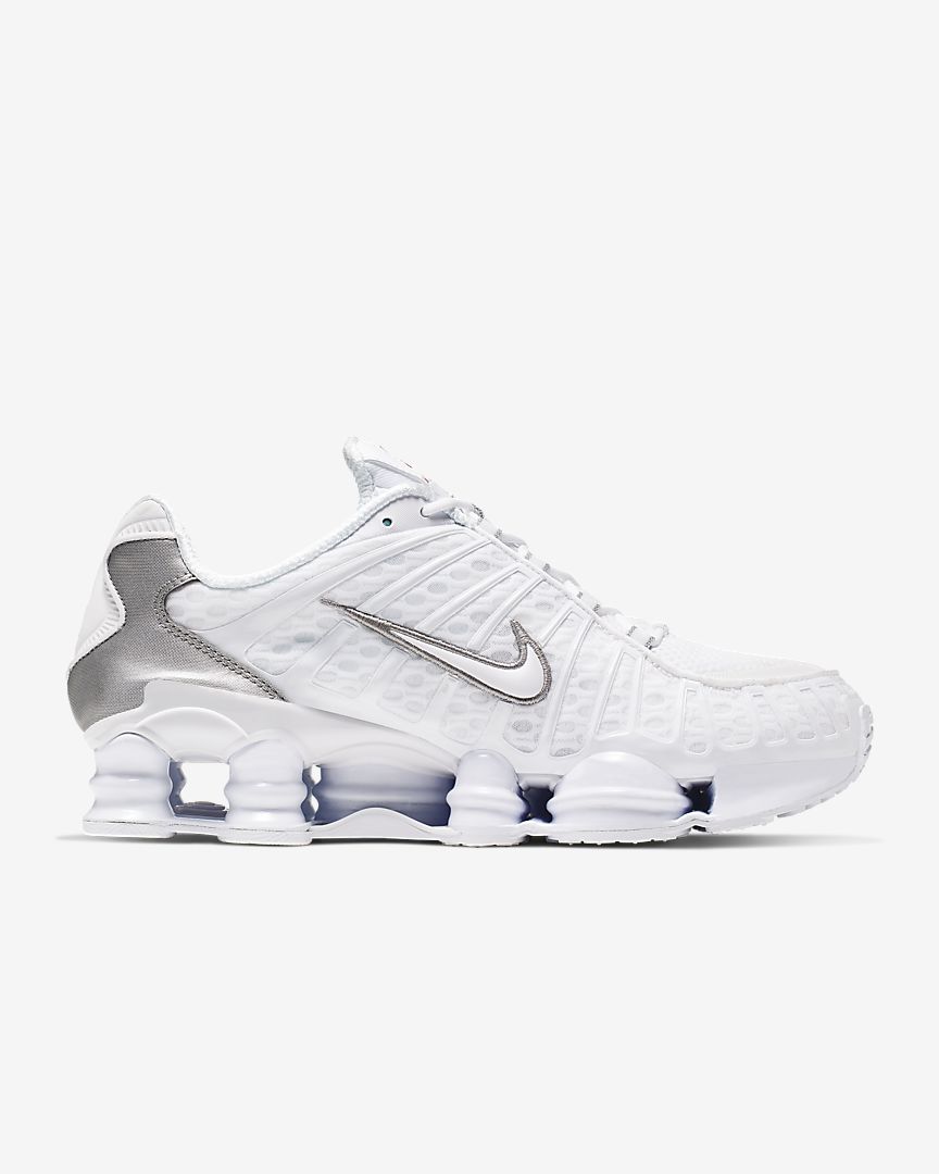 Nike Shox TL White Metallic Silver AV3595-100 – Sneaker Junkies